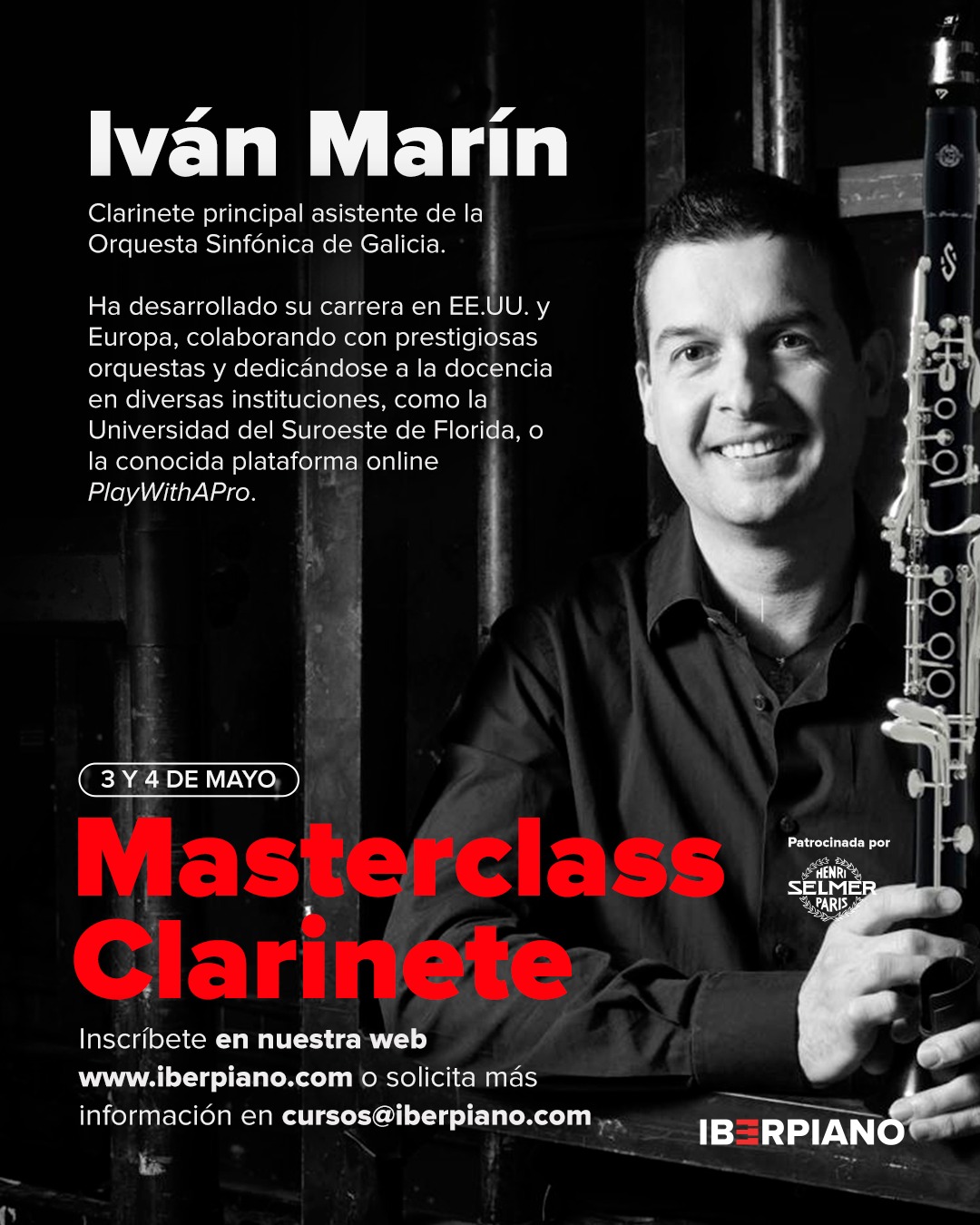 Masterclass Iván Marín 3 y 4 de mayo de 2025 | Iberpiano